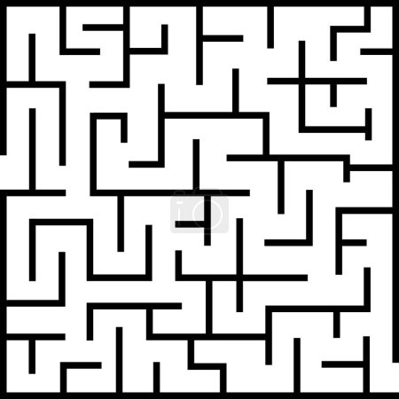 Illustration for Maze labyrinth with start and exit. find the way. - Royalty Free Image
