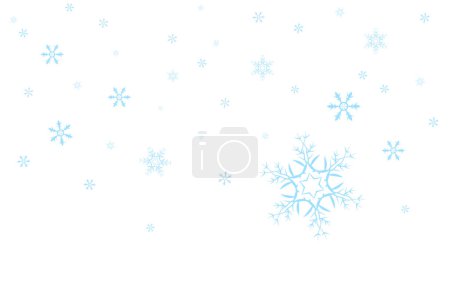 Illustration for Snowflake on white background - Royalty Free Image