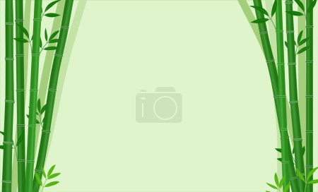 Illustration for Bamboo background with copy space - Royalty Free Image