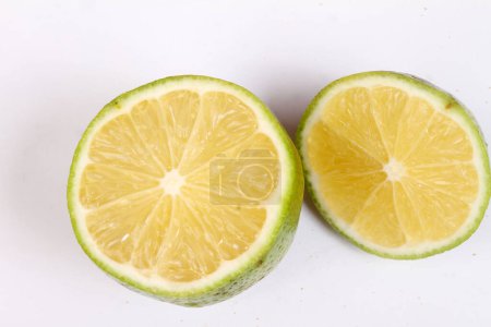 Photo for Slices of fresh lemon on background. - Royalty Free Image