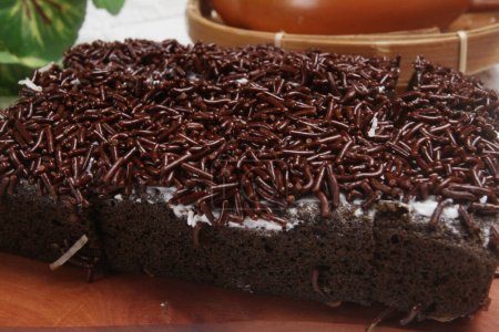 Téléchargez les photos : Brownies au chocolat sur la table
. - en image libre de droit