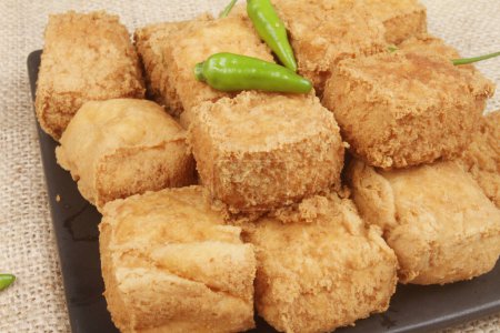 Photo for Fried tofu on plate - Royalty Free Image