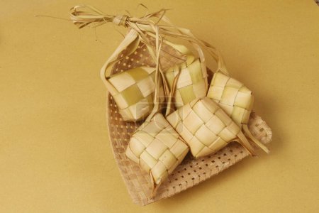 Photo for Asian food, rice cake or ketupat lebaran - Royalty Free Image