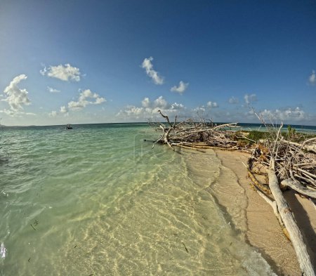 ilet blanc, idyllische Insel in Grand Sackgasse marin, Guadeloupe.