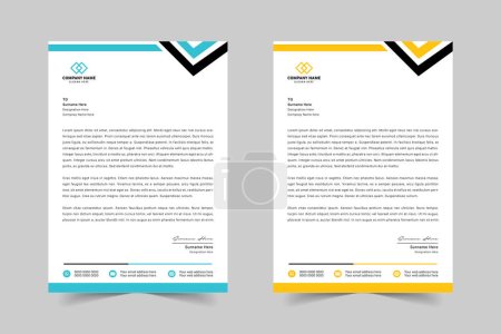 Modern and Professional Letterhead Design Template for Business