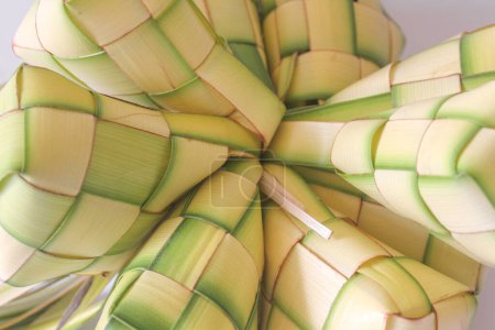 Photo for Traditional food, ketupat photo with close up compotitions - Royalty Free Image