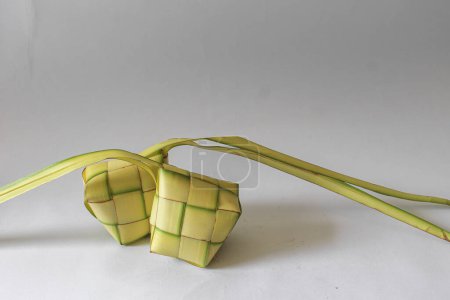 Photo for Ketupat picture with blank white background - Royalty Free Image