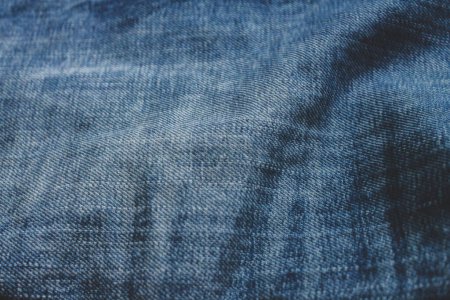 Photo for A pair of blue jeans captured with closeup - Royalty Free Image