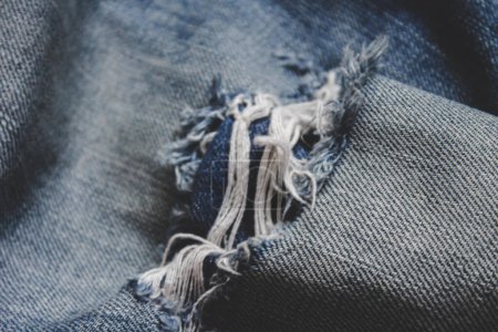 Photo for A piece of denim with close up shot - Royalty Free Image