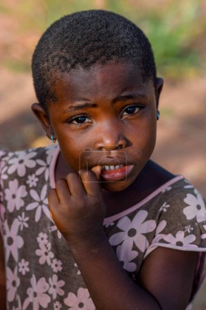 Foto de Abuja, Nigeria - June 5, 2022: Portrait of African Children. Random Candid Moments with African Children. Happy African Children. Children's Day in Africa. - Imagen libre de derechos