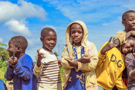 Téléchargez les photos : Karara, État de Nasarawa, Nigéria - 5 mai 2021 : Portrait d'enfants africains - en image libre de droit