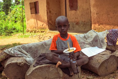 Téléchargez les photos : Opialu, Benue Etat - 6 Février 2022 : African Child - en image libre de droit