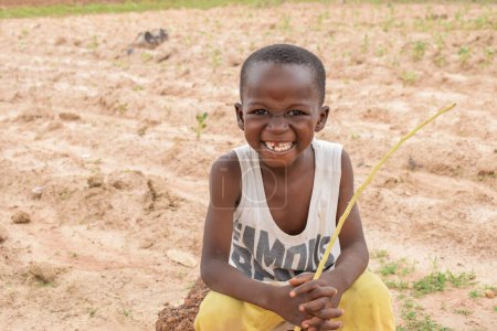Téléchargez les photos : Lagos, Nigeria - 5 septembre 2021 : Portrait d'un enfant africain - en image libre de droit