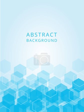 Illustration for Blue abstract background with polygon pattern, for banner, cover and web - Royalty Free Image