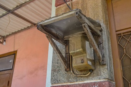 Photo for An electricity meter in an old house belonging to the Indonesian state electricity company, Indonesia, 17 September 2023 - Royalty Free Image