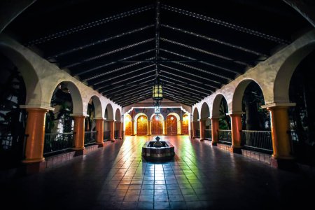 Empty Hallways of the Arlington Theatre at Night - Santa Barbara, California