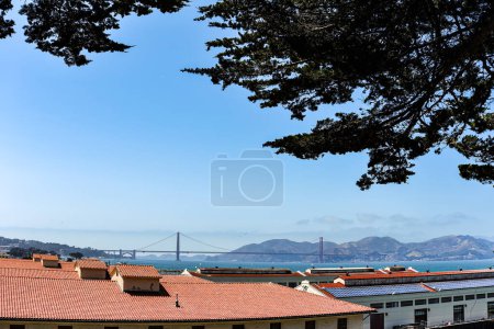 The Golden Gate Bridge and San Francisco Bay seen from Fort Mason - San Francisco, California