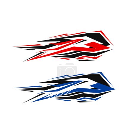 vector background decal city car body wrap livery. modern sticker decals