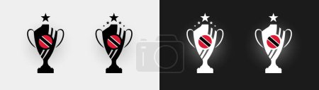 Ilustración de Trinidad y Tobago trofeo pokal Copa fútbol campeón vector ilustración - Imagen libre de derechos