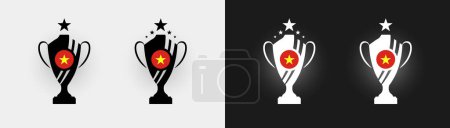 Ilustración de Vietnam trofeo pokal Copa fútbol campeón vector ilustración - Imagen libre de derechos