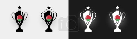Ilustración de Bielorrusia trofeo pokal Copa fútbol campeón vector ilustración - Imagen libre de derechos