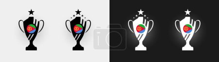 Illustration for Eritrea trophy pokal cup football champion vector illustration - Royalty Free Image