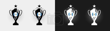 Ilustración de Guatemala trofeo pokal Copa fútbol campeón vector ilustración - Imagen libre de derechos