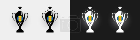 Ilustración de Madeira trofeo pokal Copa fútbol campeón vector ilustración - Imagen libre de derechos