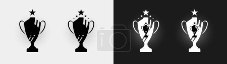 Illustration for Malawi trophy pokal cup football champion vector illustration - Royalty Free Image