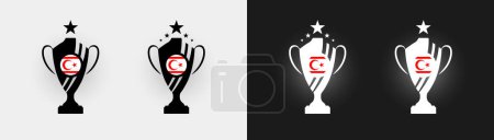 Ilustración de Chipre trofeo pokal taza de fútbol campeón vector ilustración - Imagen libre de derechos