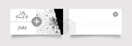 Téléchargez les illustrations : Nom de la ville natale (Brésil, Amérique du Sud) avec vecteur d'illustration de carte de ville en blanc noir - en licence libre de droit
