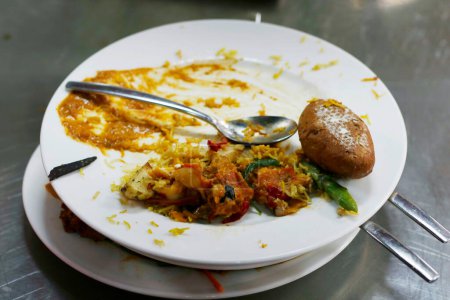Foto de Desperdicio de comida, sobre todo viendo en hoteles y eventos de fiesta - Imagen libre de derechos