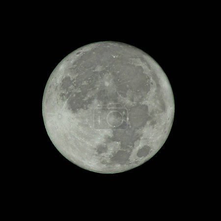 full moon isolated with dark back ground