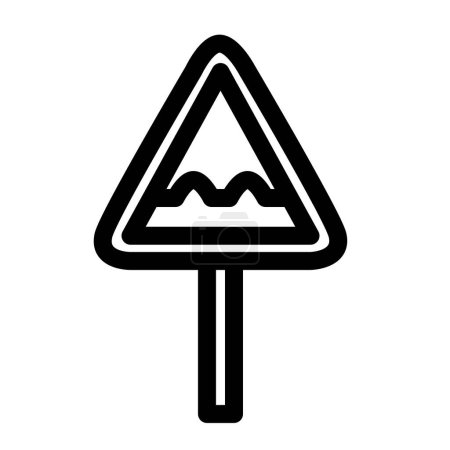 Photo for The pothole roadsigns depict warning signs indicating the presence of potholes or road hazards ahead. They are intended to alert drivers and pedestrians to exercise caution and navigate carefully to avoid potential road damage or accidents. - Royalty Free Image
