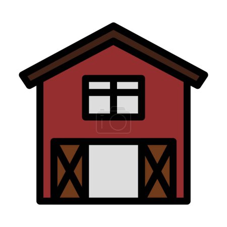 Photo for A barn is a large agricultural structure typically used for housing livestock,storing equipment,and storing harvested crops. - Royalty Free Image