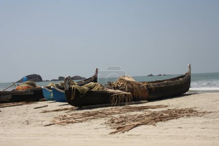 Photo for Fishing boat on the beach - Royalty Free Image