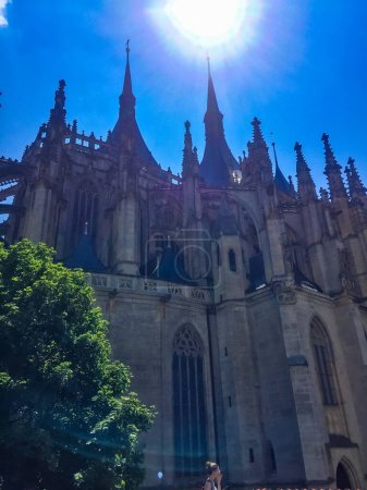 St. Barbaras Church in Kutna Hora - one of the most famous Gothic churches in central Europe, Czech Republic. High quality photo