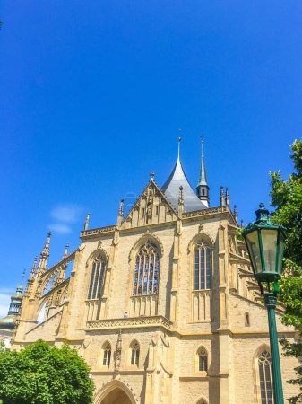 St. Barbaras Church in Kutna Hora - one of the most famous Gothic churches in central Europe, Czech Republic. High quality photo
