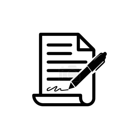 Ilustración de Essay icon or logo isolated sign symbol vector illustration - high quality black style vector icons - Imagen libre de derechos