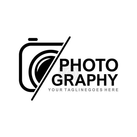 Téléchargez les illustrations : Photographie appareil photo logo icône vectoriel modèle. - en licence libre de droit