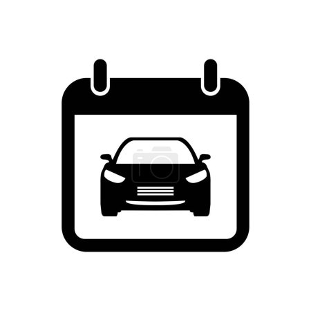 Illustration for Car rental, reservation vector icon - Royalty Free Image