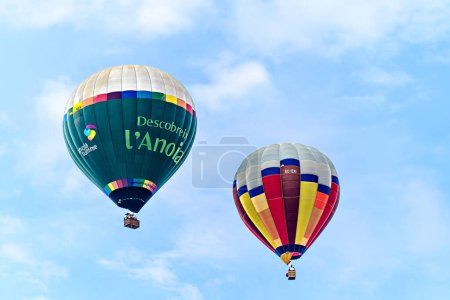 Photo for Igualada, Barcelona, July 7, 2023. 27th European Balloon Festival. Concentration of hot air balloons. - Royalty Free Image