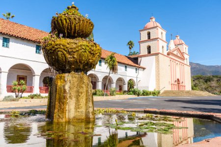 Photo for View of the old mission in Santa Barabara, California, on a sunny autumn morning - Royalty Free Image