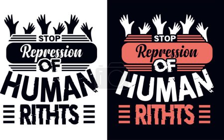 Feliz Día de los Derechos Humanos T Shirt Design 