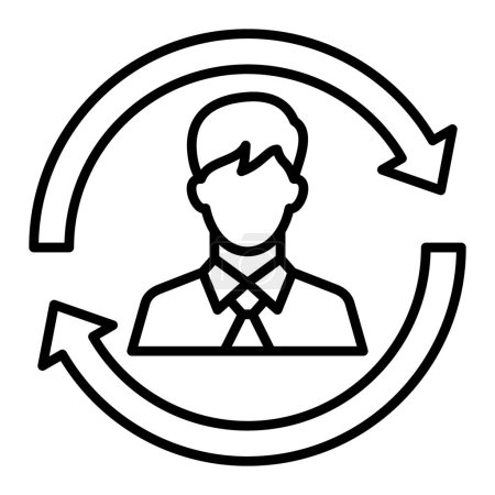 Illustration for Remarketing vector icon. Can be used for printing, mobile and web applications. - Royalty Free Image