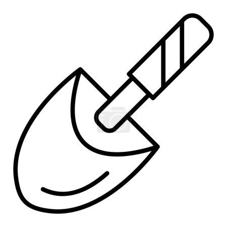 Illustration for Trowel vector icon. Can be used for printing, mobile and web applications. - Royalty Free Image