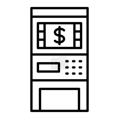 ATM vector icon. Can be used for printing, mobile and web applications.