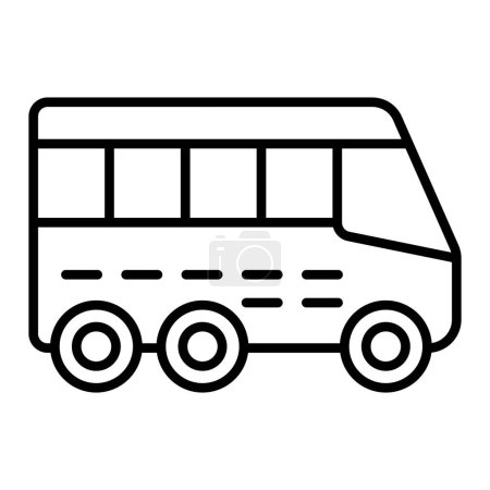 Téléchargez les illustrations : Icône vectorielle bus. Peut être utilisé pour l'impression, les applications mobiles et web. - en licence libre de droit