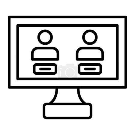 Illustration for Electronic Voting vector icon. Can be used for printing, mobile and web applications. - Royalty Free Image