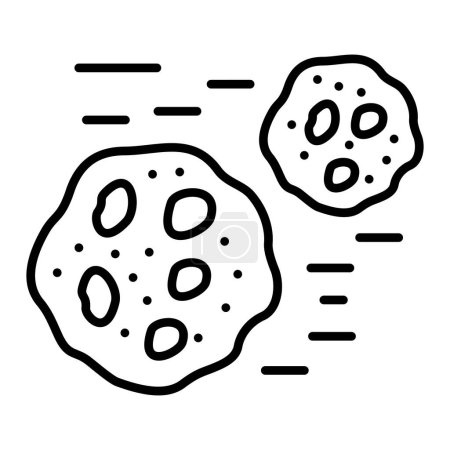 Illustration for Asteroids vector icon. Can be used for printing, mobile and web applications. - Royalty Free Image